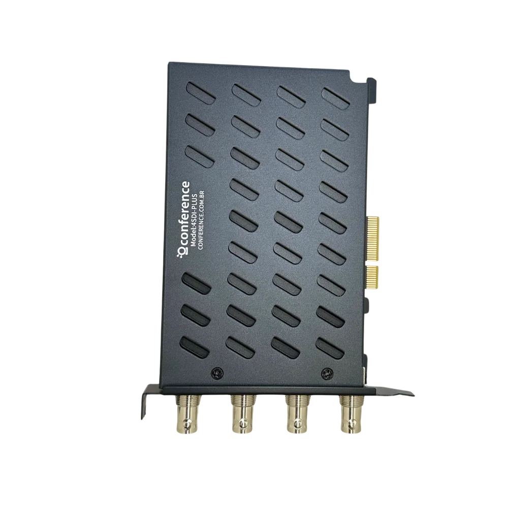 Imagem 2 de 2 do produto Placa de Captura SDI 4 Canais 3G-SDI PCIe | 4SDI-PLUS Conference — 1080p60Hz para Streaming, Broadcast e Videoconferência Profissional