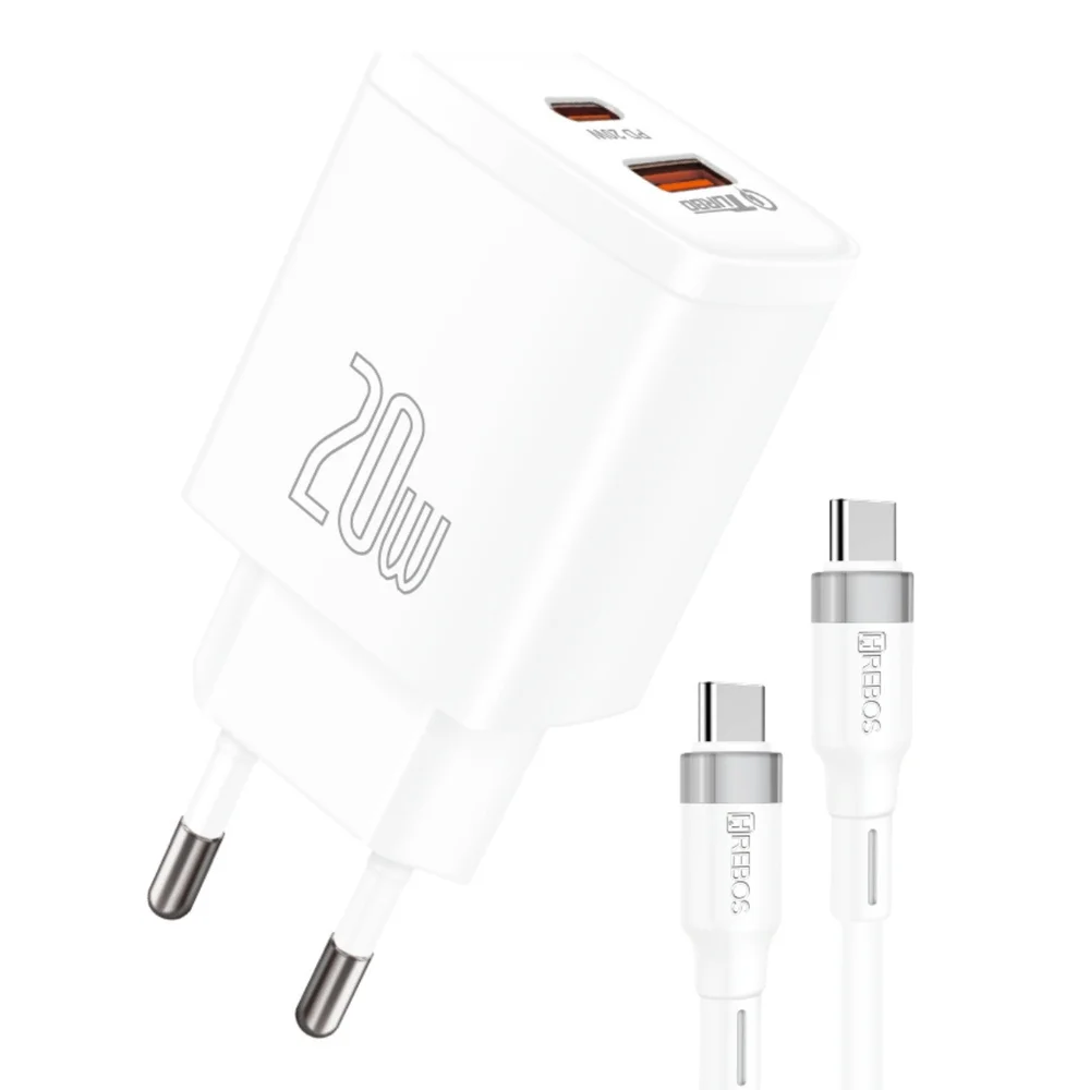 Carregador 20w Turbo Branco Para Iphone 14