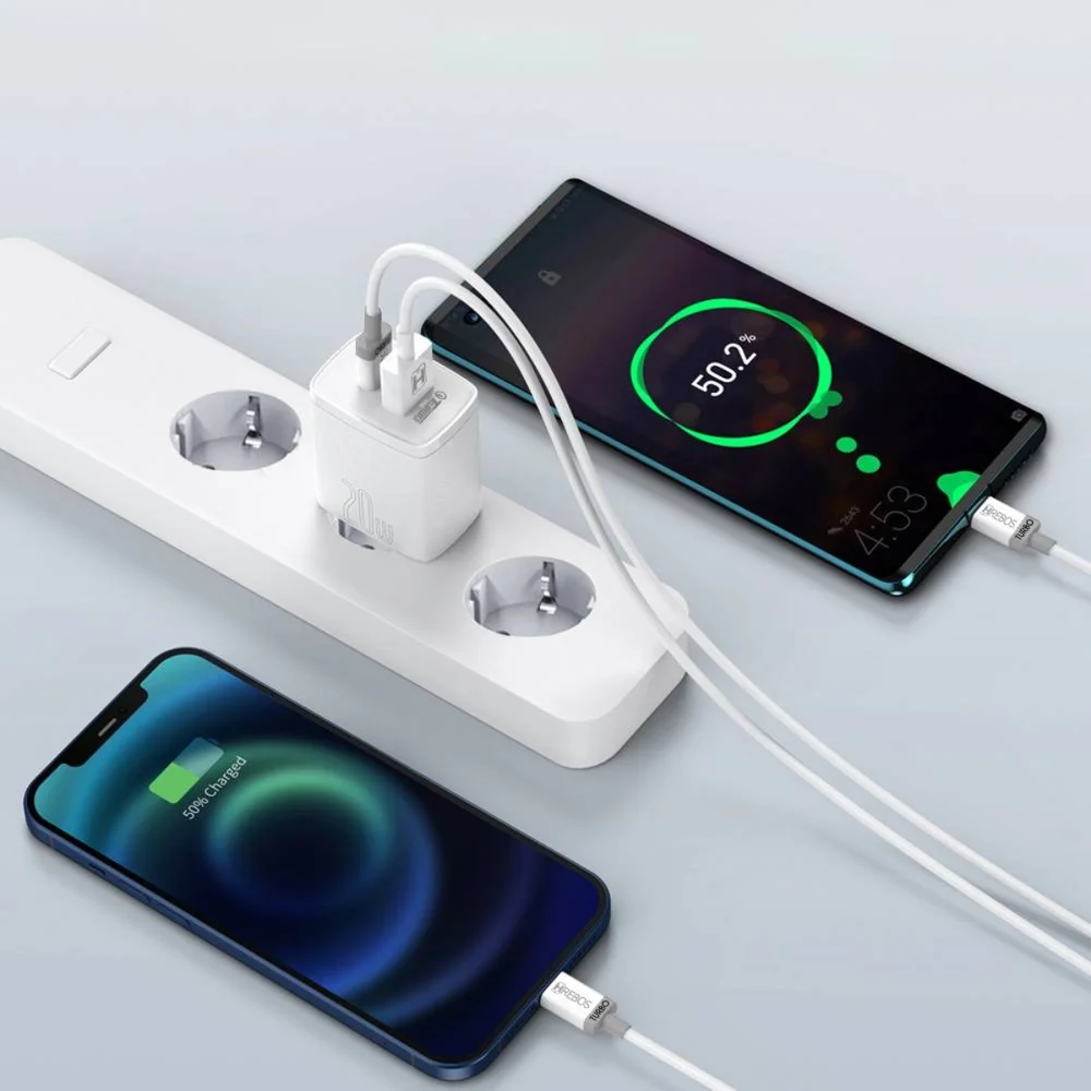 Imagem 3 de 5 do produto Carregador 20w Turbo Branco Para Iphone 16