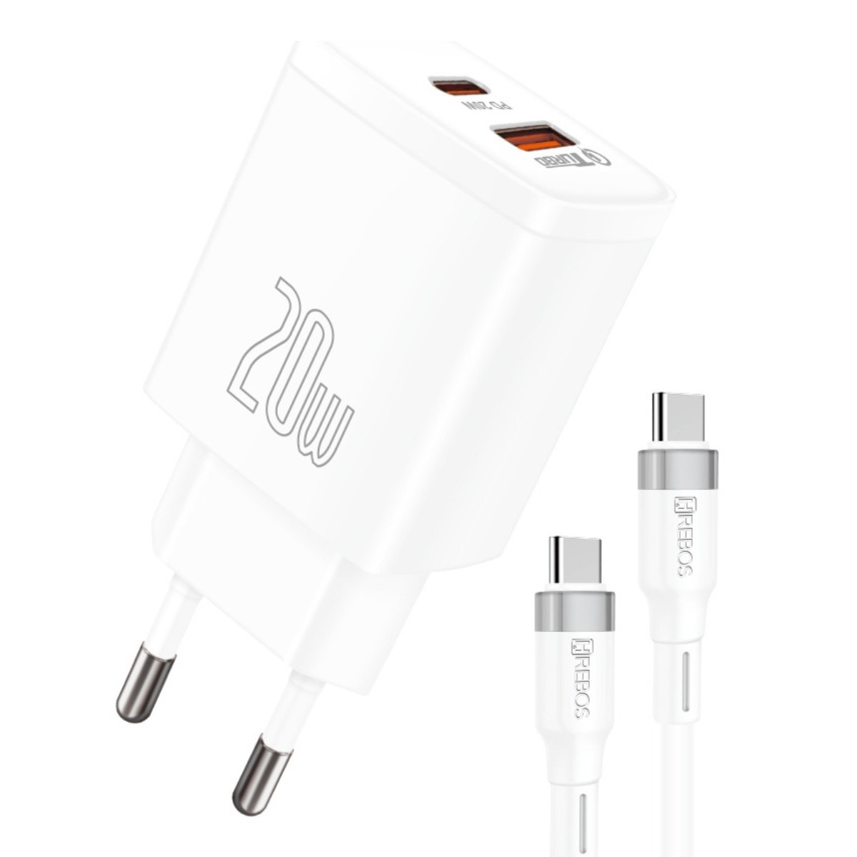 Carregador 20w Turbo Branco Para Samsung A55