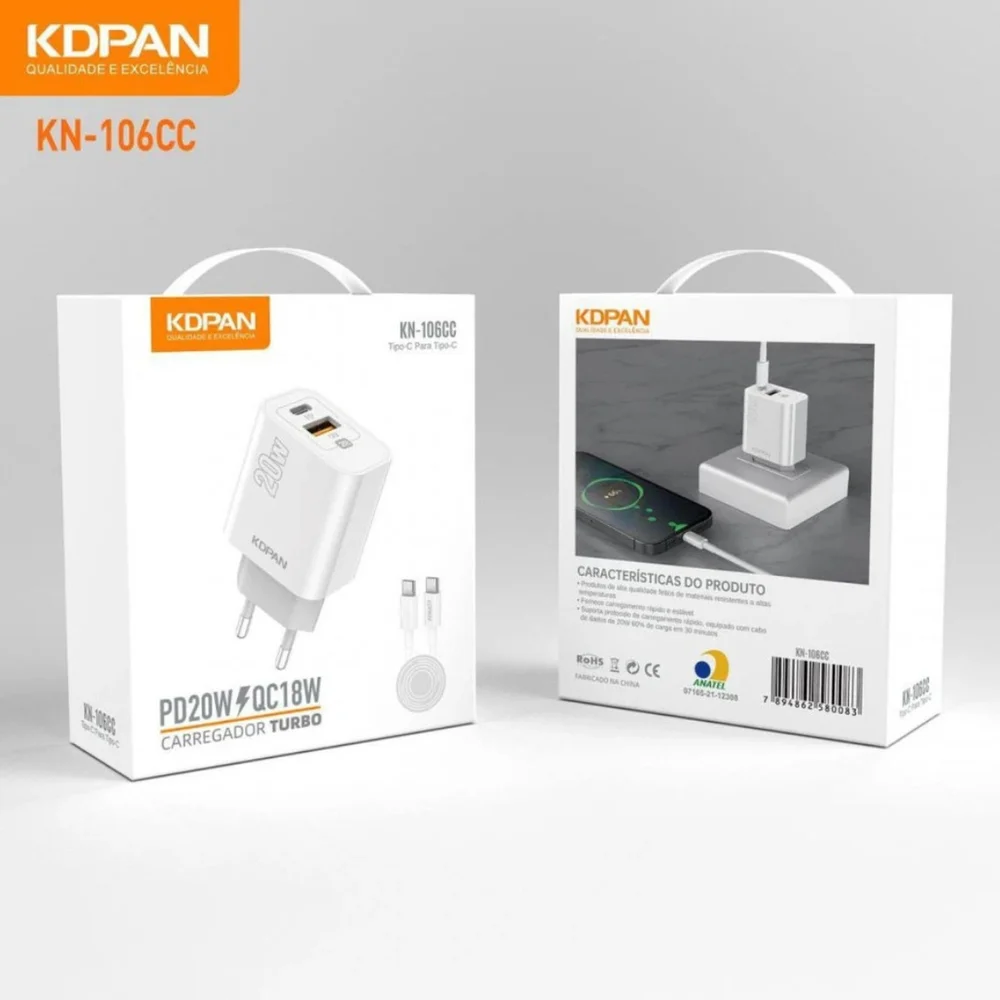 Imagem 4 de 5 do produto Carregador 20w Turbo Branco Para Samsung A55