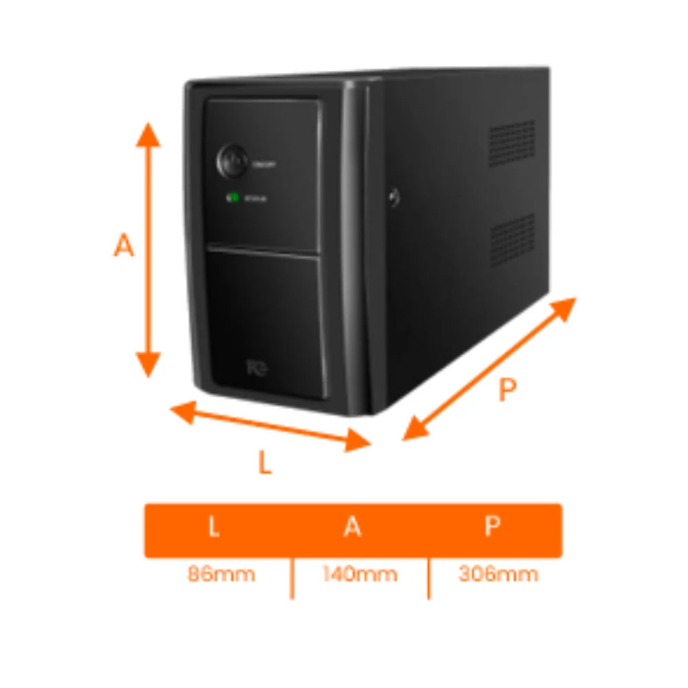 Imagem 2 de 3 do produto Nobreak 1440va 864w Interativo Bivolt 6 Tomadas 24v 1a Fc