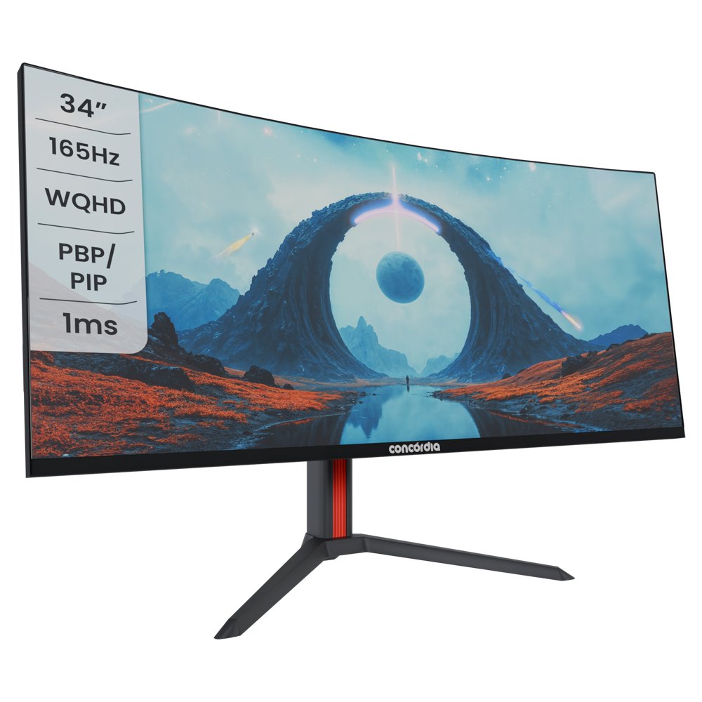 Monitor ConcÃ³rdia Gamer Curvo Ultrawide UZ340 34