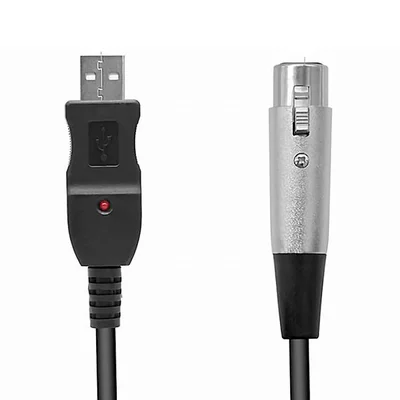 Cabo Usb Para Xlr Femea 3mts