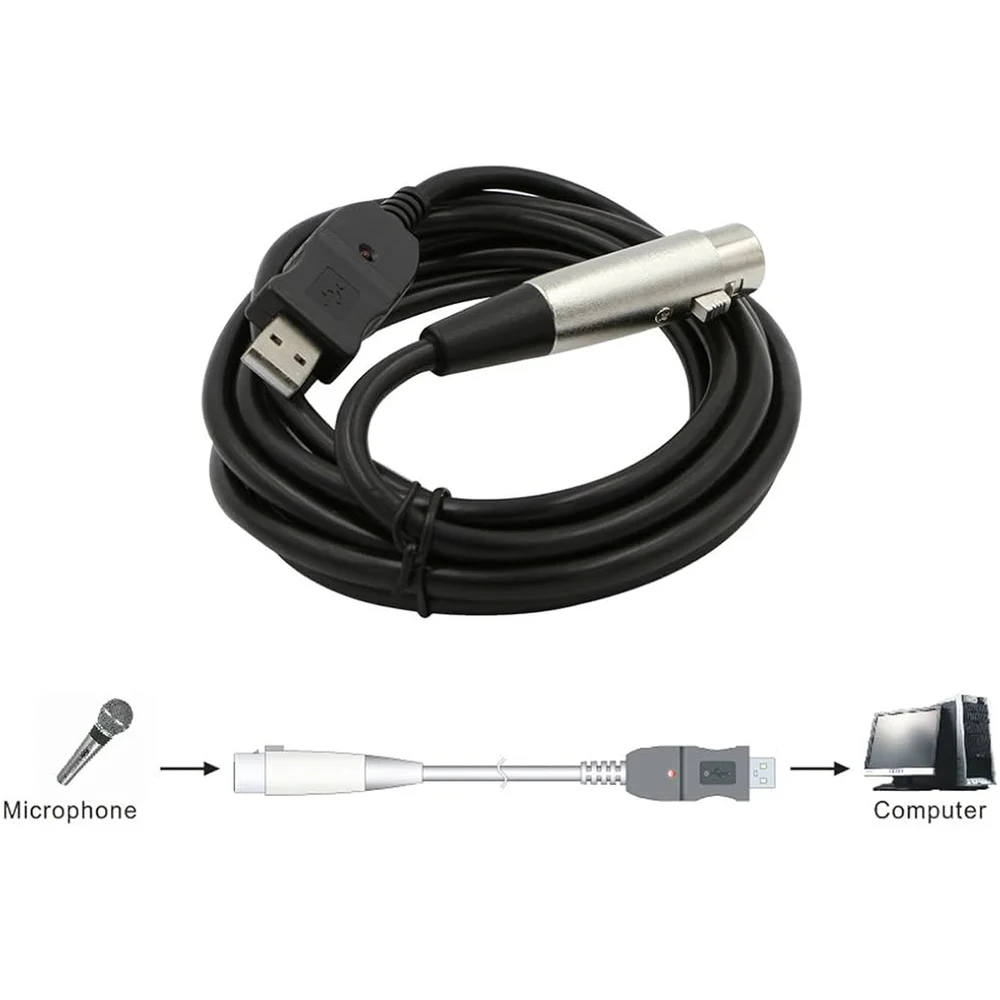 Imagem 2 de 5 do produto Cabo Usb Para Xlr Femea 3mts