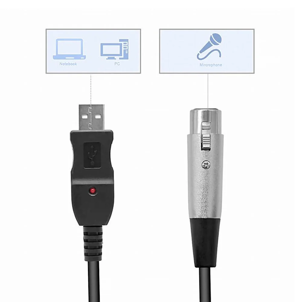 Imagem 4 de 5 do produto Cabo Usb Para Xlr Femea 3mts