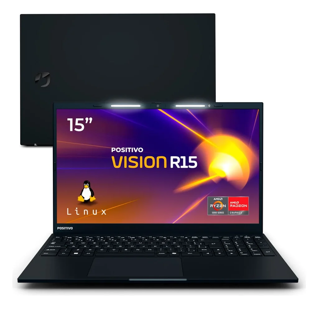 Notebook Positivo Vision R15 Amd Ryzen 5500u 8GB 256gb SSD Linux 15,6"