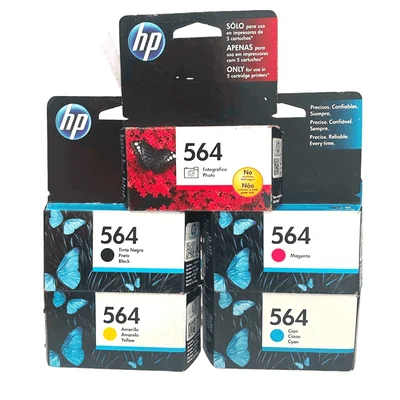 Cartucho De Tinta Hp 564 Kit Preto,colors E Photo 3520 4622 3526