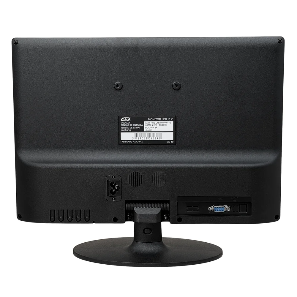 Monitor LED 15,4" 60hz 5ms Resolução 1280x800, Vga, Ideal Escritório Home Aitek - Sigma-m1510 Monitor LED 15,4" 60hz 5ms Resolução 1280x800, Vga, Ideal Escritório Home Aitek - Sigma-m1510