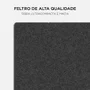 Mousepad Essential Office, Feltro 60x30cm, Com Porta Copo, Antiderrapante, Bordas Costuradas, Cor:cinza Escuro