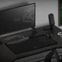 Mousepad Gamer Merak Speed, Tamanho Extra Grande 90x40cm, Borda Costurada, Base Antiderrapante, Preto, Mpmxl, Elg