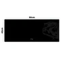 Mousepad Gamer Merak Speed, Tamanho Extra Grande 90x40cm, Borda Costurada, Base Antiderrapante, Preto, Mpmxl, Elg