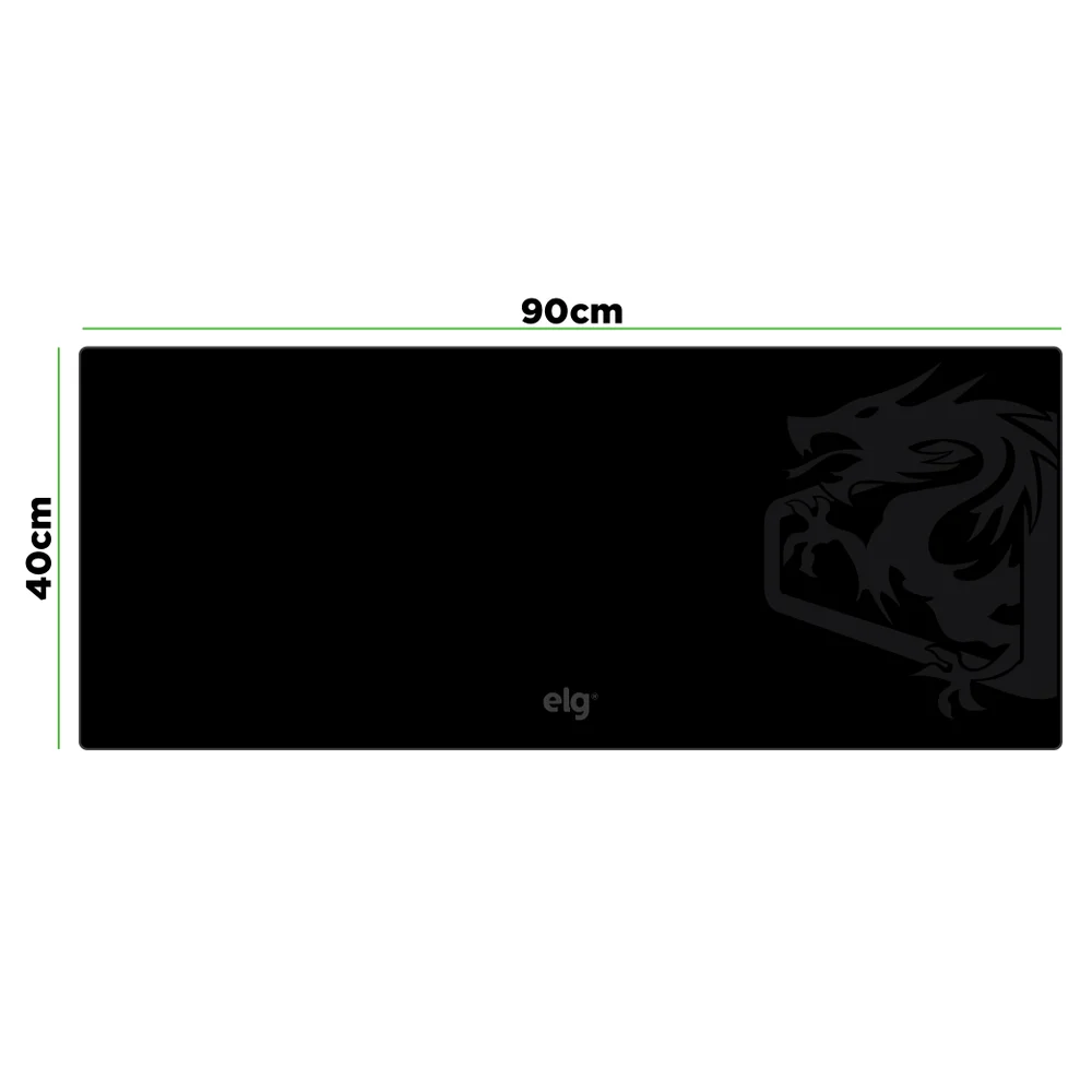 Mousepad Gamer Merak Speed, Tamanho Extra Grande 90x40cm, Borda Costurada, Base Antiderrapante, Preto, Mpmxl, Elg Mousepad Gamer Merak Speed, Tamanho Extra Grande 90x40cm, Borda Costurada, Base Antiderrapante, Preto, Mpmxl, Elg