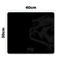 Mousepad Gamer Merak Speed, Tamanho Grande 45x40cm, Borda Costurada, Base Antiderrapante, Preto, Mpml, Elg