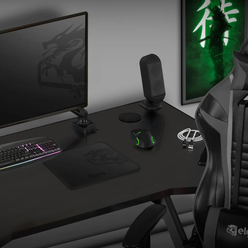 Mousepad Gamer Merak Speed, Tamanho Grande 45x40cm, Borda Costurada, Base Antiderrapante, Preto, Mpml, Elg Mousepad Gamer Merak Speed, Tamanho Grande 45x40cm, Borda Costurada, Base Antiderrapante, Preto, Mpml, Elg