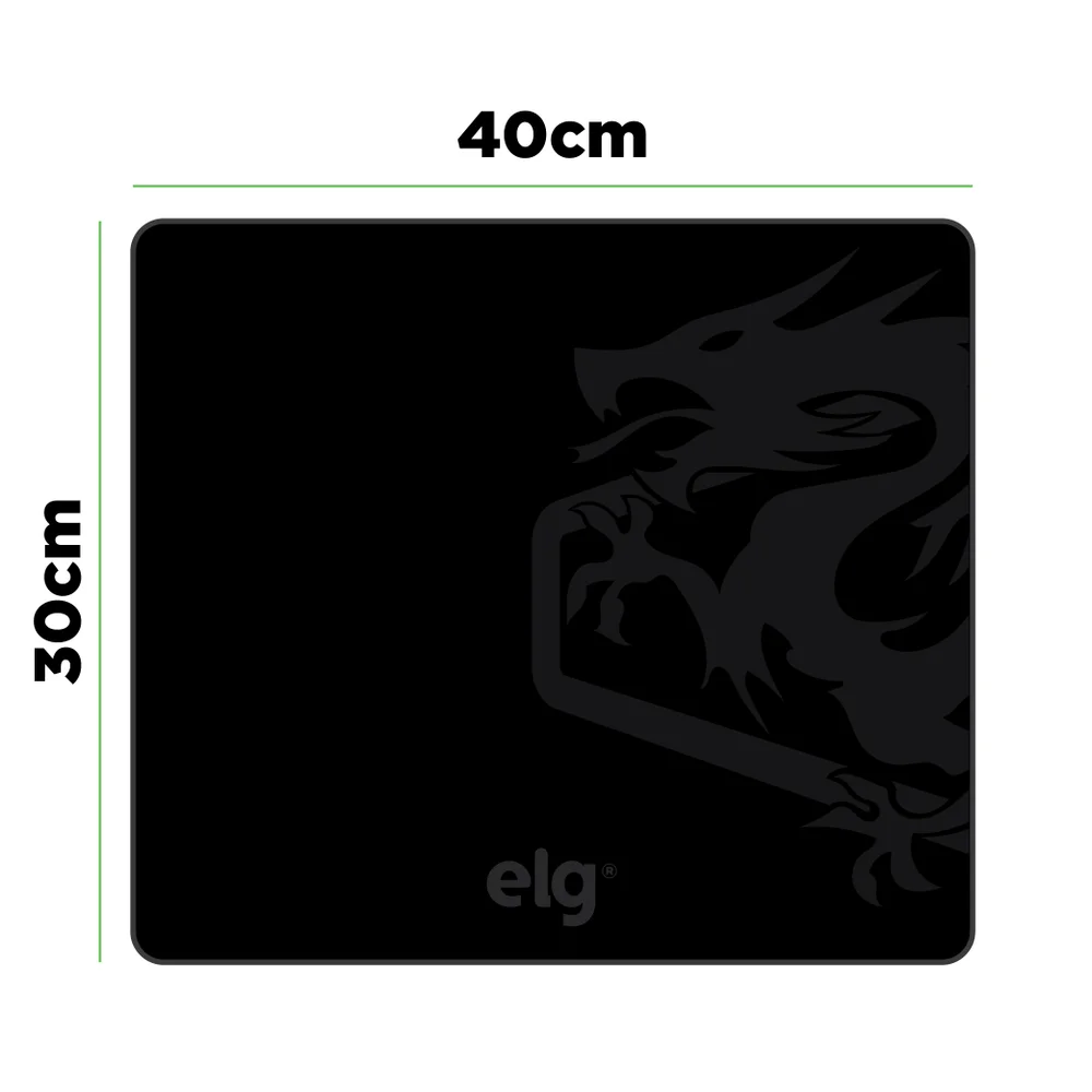 Mousepad Gamer Merak Speed, Tamanho Grande 45x40cm, Borda Costurada, Base Antiderrapante, Preto, Mpml, Elg Mousepad Gamer Merak Speed, Tamanho Grande 45x40cm, Borda Costurada, Base Antiderrapante, Preto, Mpml, Elg