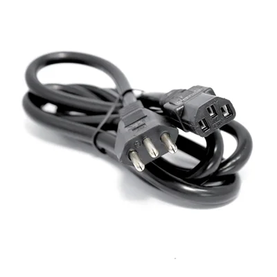Cabo De Força Tripolar 3x0,75mm² 1,8m 10a - Kit Com 3 Peças