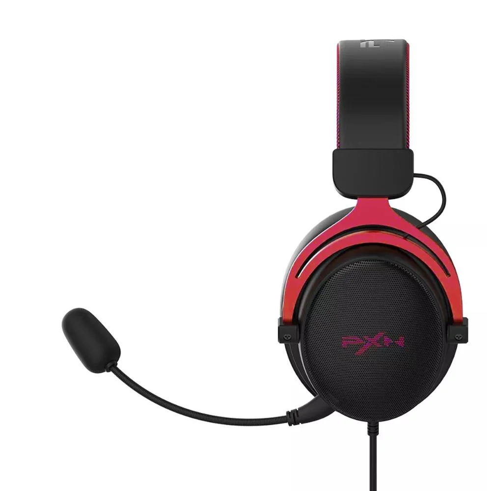 Imagem 5 de 5 do produto Fone De Ouvido Headset Pxn Gaming Konlin Ii, Sem Ruído, Dsi Microfone Removível,efeitos Sonoros, RGB - Azul