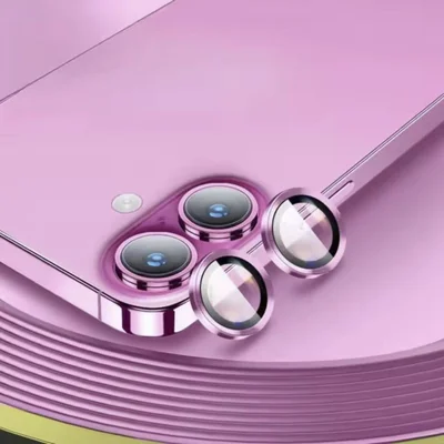 Pelicula Protetora De Câmeras Compatível Com Iphone 16 Normal 16 + Plus 16 Pro E 16 Pro Max Modelo E Cor:16 Normal Rosa