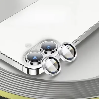 Pelicula Protetora De Câmeras Compatível Com Iphone 16 Normal 16 + Plus 16 Pro E 16 Pro Max Modelo E Cor:16 + Plus Branc
