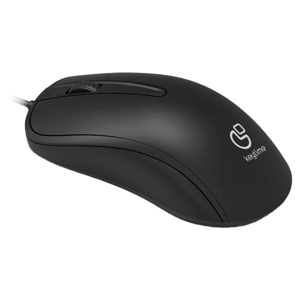 Imagem 3 de 5 do produto Mouse Keytime Office Essential 3 Botões 1200dpi C/cabo Preto