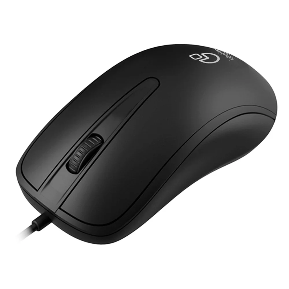 Imagem 5 de 5 do produto Mouse Keytime Office Essential 3 Botões 1200dpi C/cabo Preto