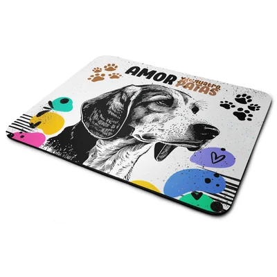 Mouse Pad Amor De Quatro Patas - Cachorro Beagle - 22x18