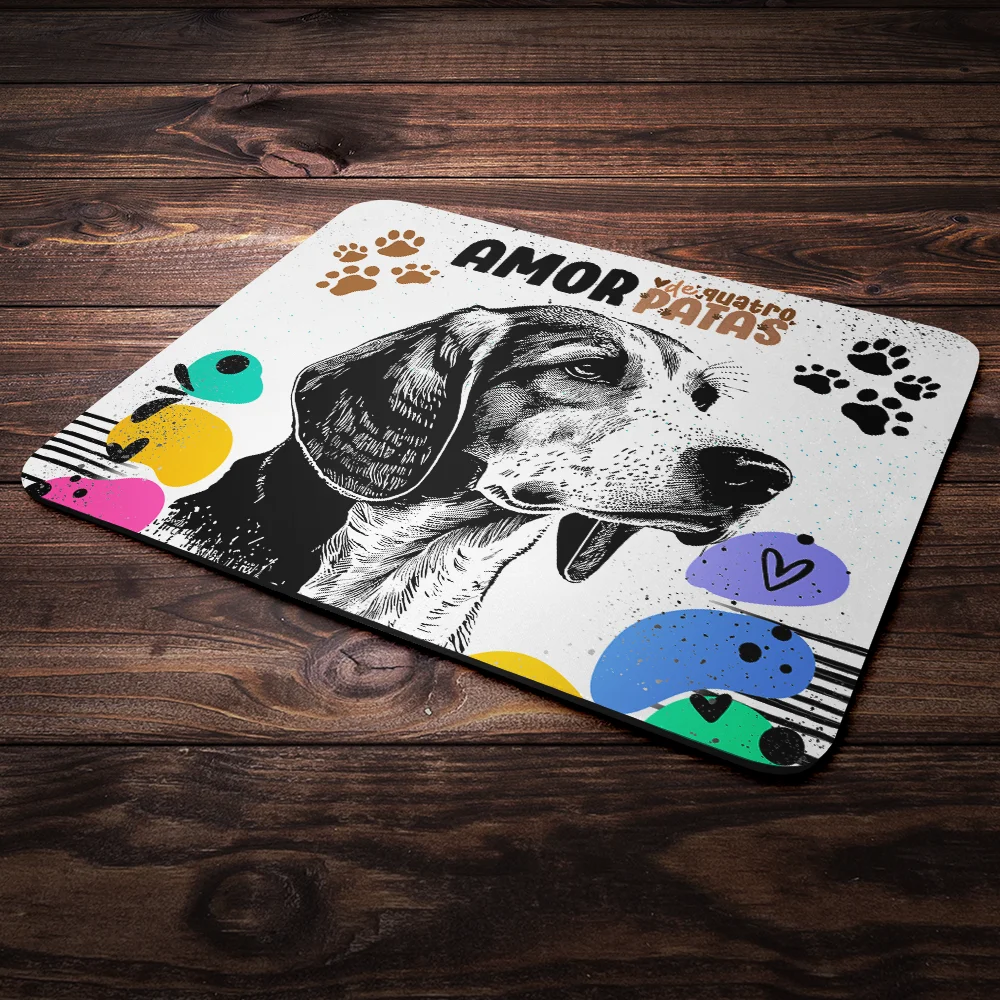 Imagem 3 de 4 do produto Mouse Pad Amor De Quatro Patas - Cachorro Beagle - 22x18