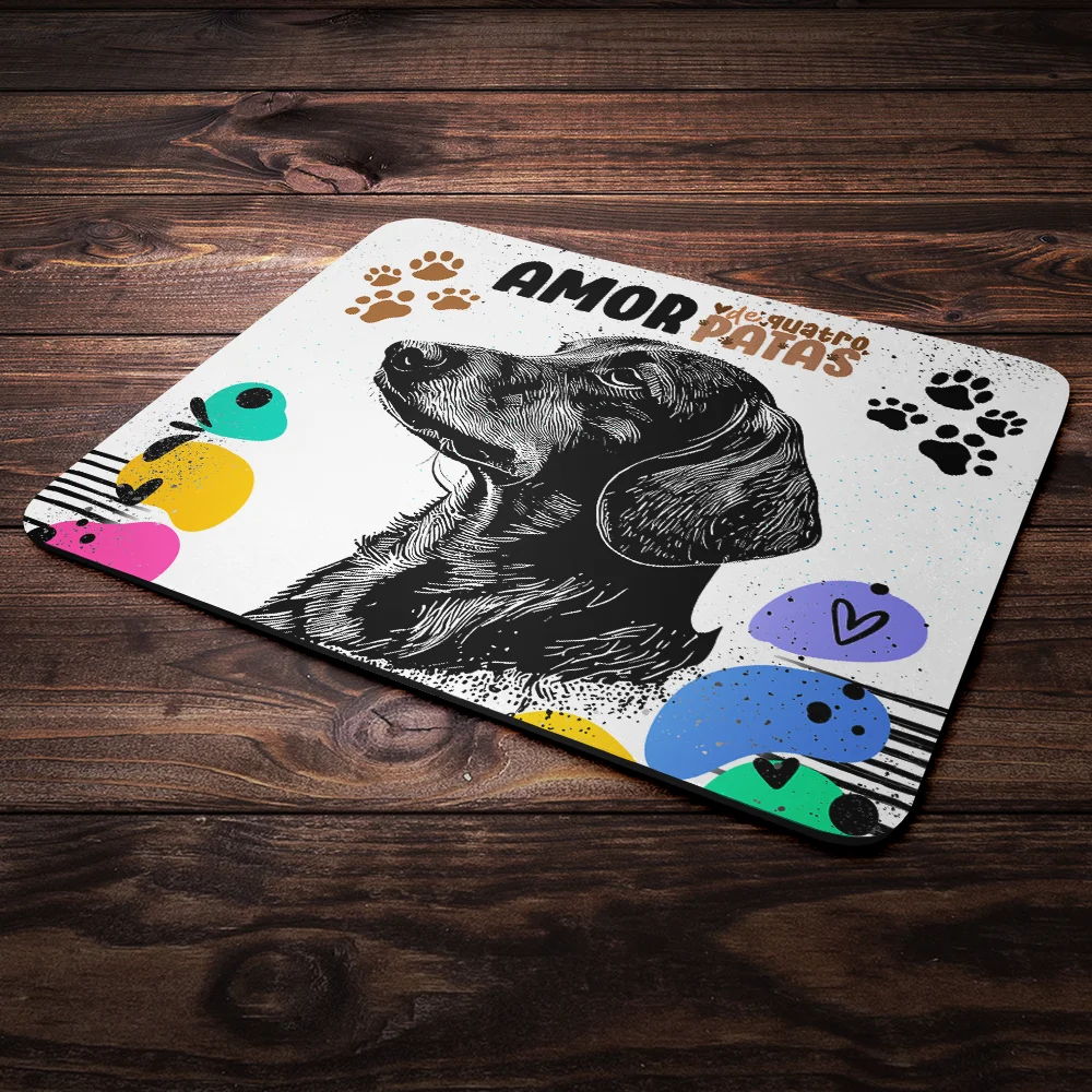 Imagem 3 de 4 do produto Mouse Pad Amor De Quatro Patas - Cachorro Dachshund Salsicha
