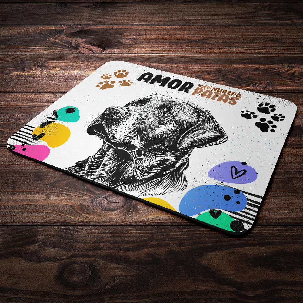Mouse Pad Amor De Quatro Patas - Cachorro Labrador