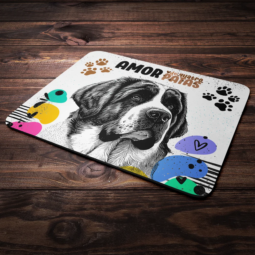 Imagem 3 de 4 do produto Mouse Pad Amor De Quatro Patas - Cachorro São Bernardo