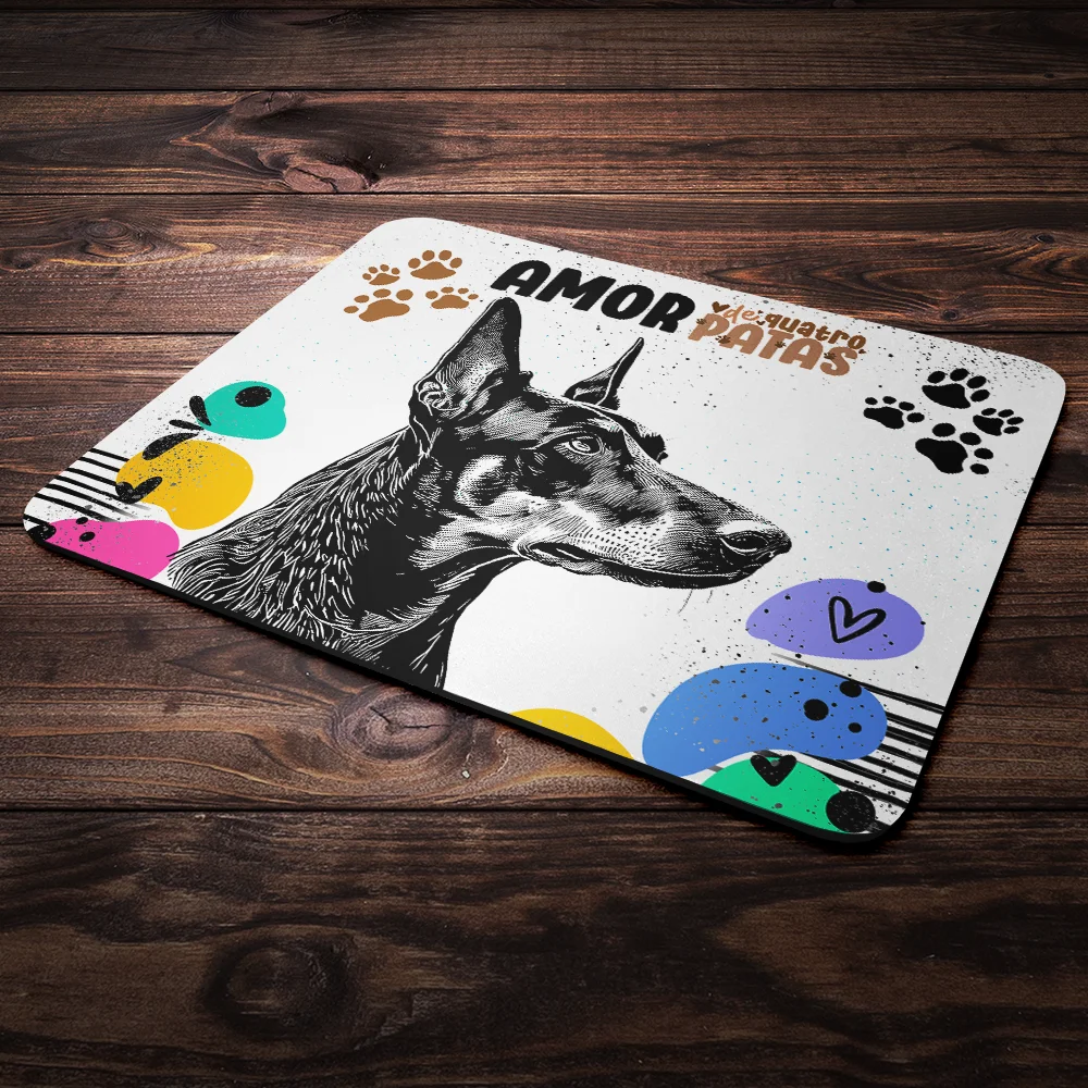 Imagem 3 de 4 do produto Mouse Pad Amor De Quatro Patas - Cachorro Doberman