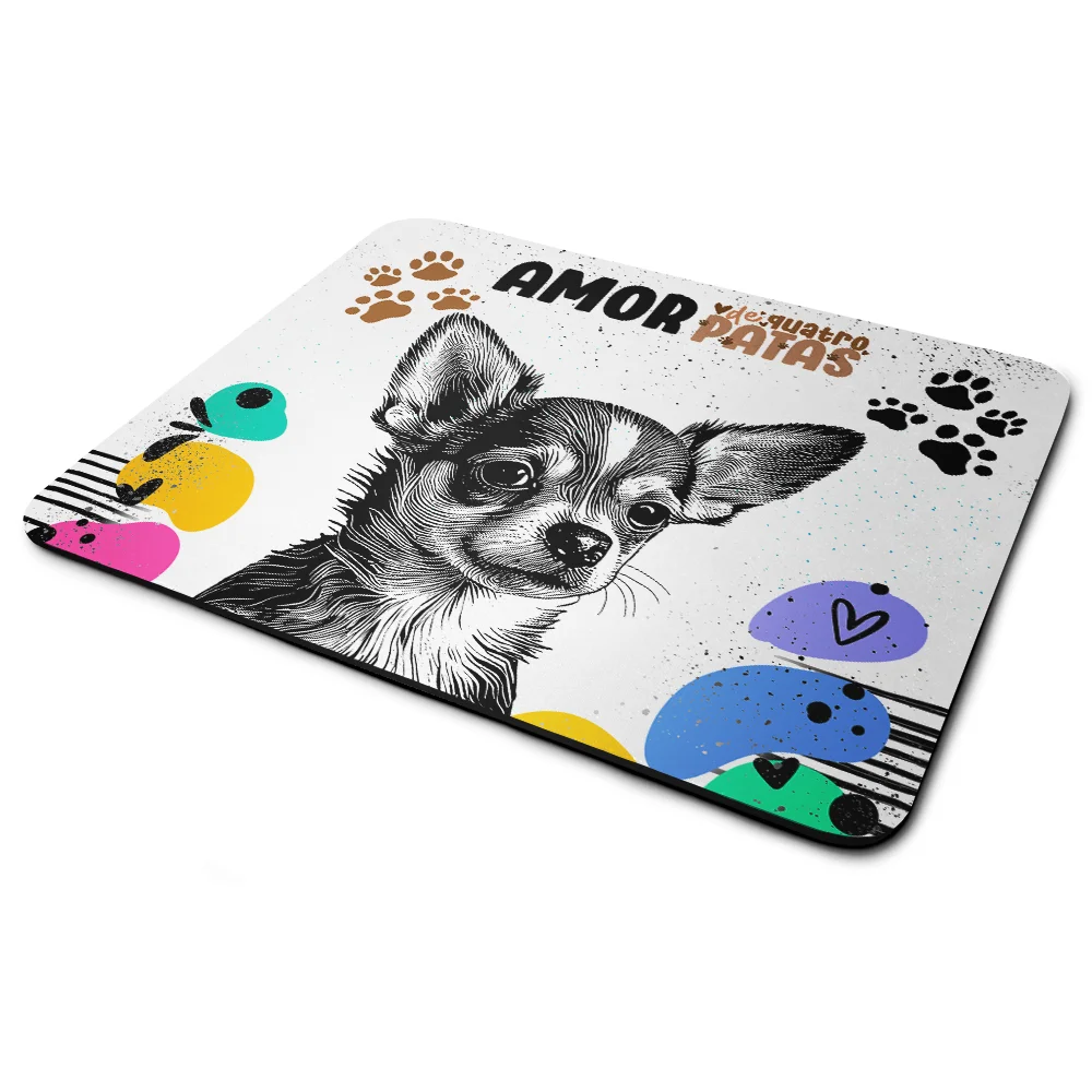 Mouse Pad Amor De Quatro Patas - Cachorro Chihuahua Mouse Pad Amor De Quatro Patas - Cachorro Chihuahua
