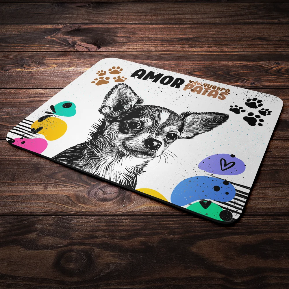 Mouse Pad Amor De Quatro Patas - Cachorro Chihuahua Mouse Pad Amor De Quatro Patas - Cachorro Chihuahua