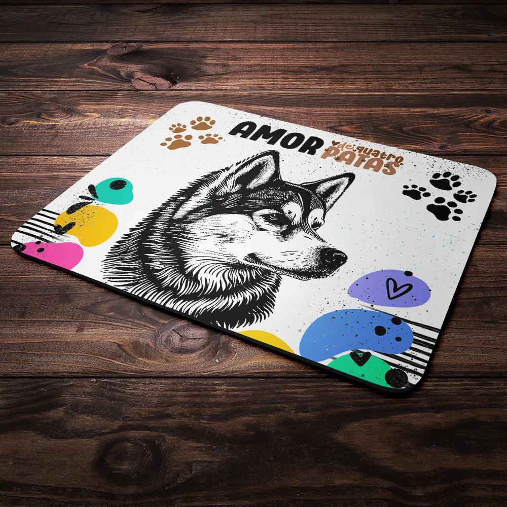 Imagem 3 de 4 do produto Mouse Pad Amor De Quatro Patas - Cachorro Husky