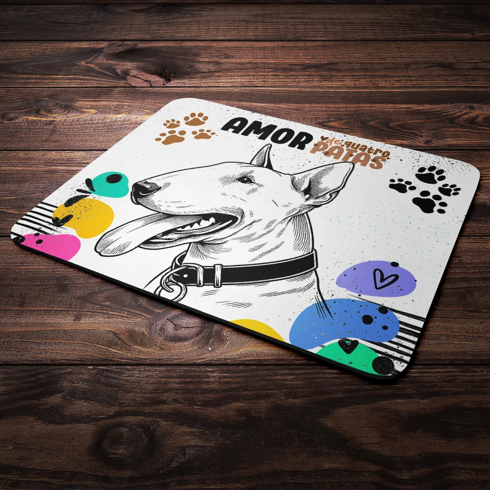Imagem 3 de 4 do produto Mouse Pad Amor De Quatro Patas - Cachorro Bull Terrier