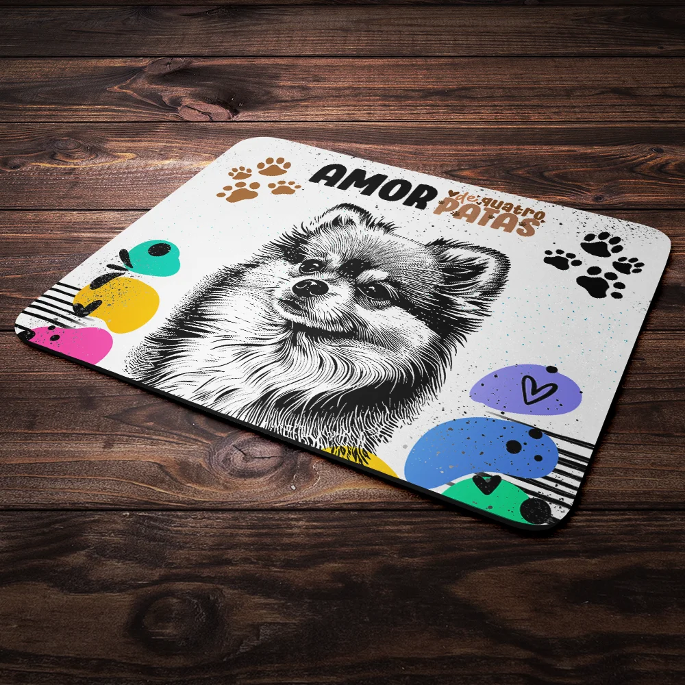 Imagem 3 de 4 do produto Mouse Pad Amor De Quatro Patas - Cachorro Lulu Spitz