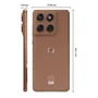 Smartphone Motorola Edge 60 Fusion 5g, 256gb, 24gb (8GB Ram + 16gb Ram Boost), Câmera 50mp E Tela De 6,7" Mocha Mousse