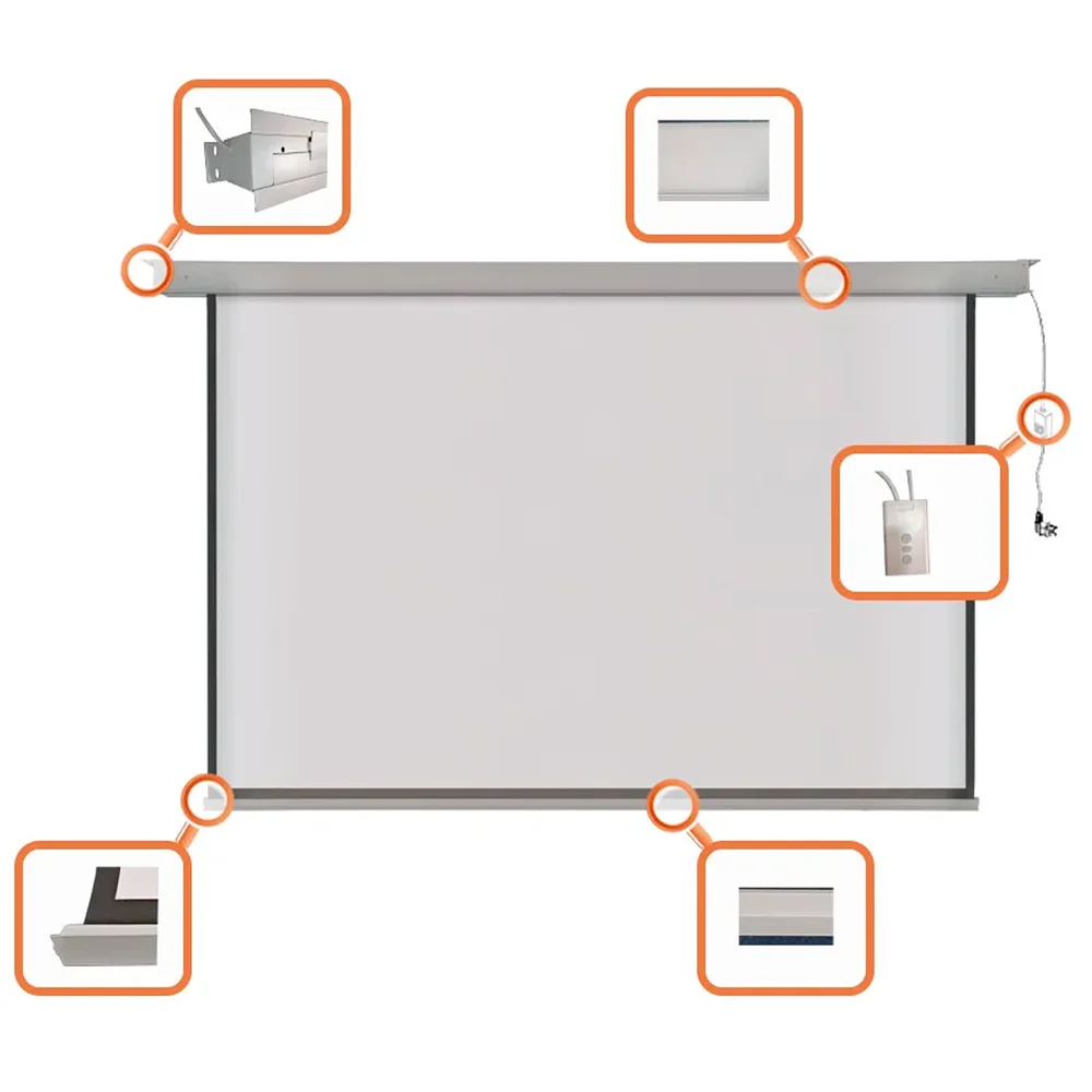 Imagem 5 de 5 do produto Tela De Embutir Elétrica Tbcil120v (244 X 183 Cm) 110v