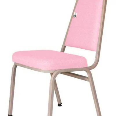 Cadeira Empilhável Para Hotelaria Linha Hotel Jersey Rosa