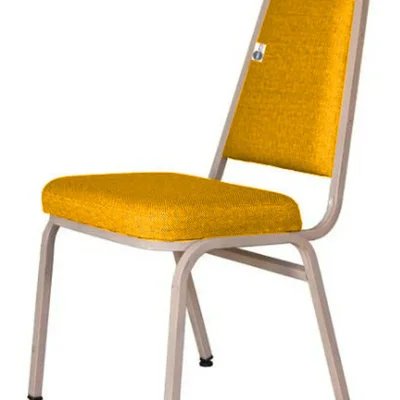 Cadeira Empilhável Para Hotelaria Linha Hotel Jersey Amarelo