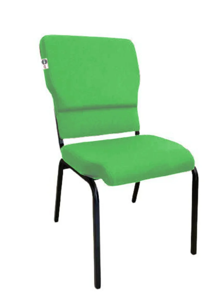 Imagem 5 de 5 do produto Cadeira Empilhável Para Igrejas Evangélicas Linha Church Verde