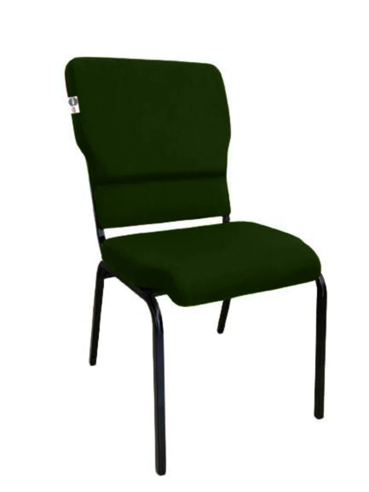 Imagem 4 de 5 do produto Cadeira Empilhável Para Igrejas Evangélicas Linha Church Verde