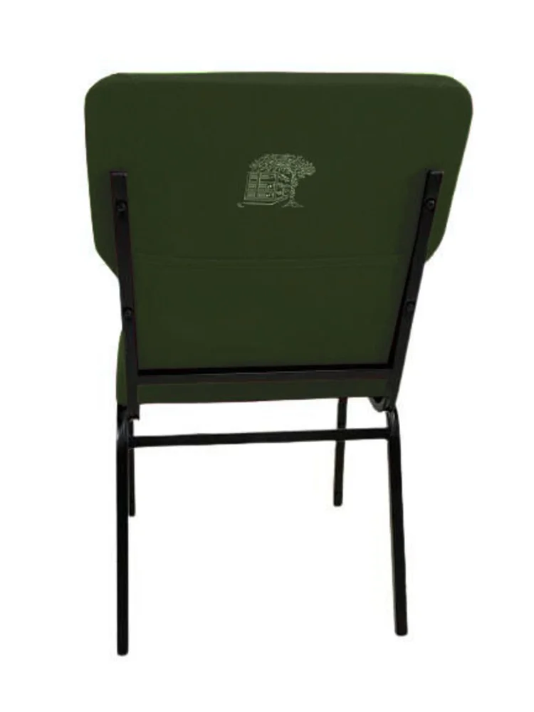 Imagem 5 de 5 do produto Cadeira Empilhável Para Igrejas Evangélicas Linha Church Verde