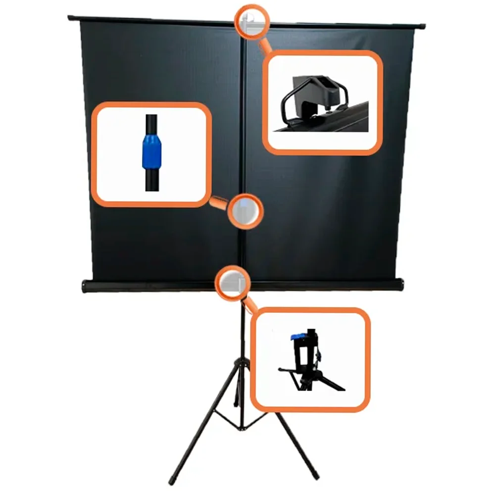 Imagem 2 de 5 do produto Tela De Projeção Tripé Tbtps100v (203 X 152 Cm)