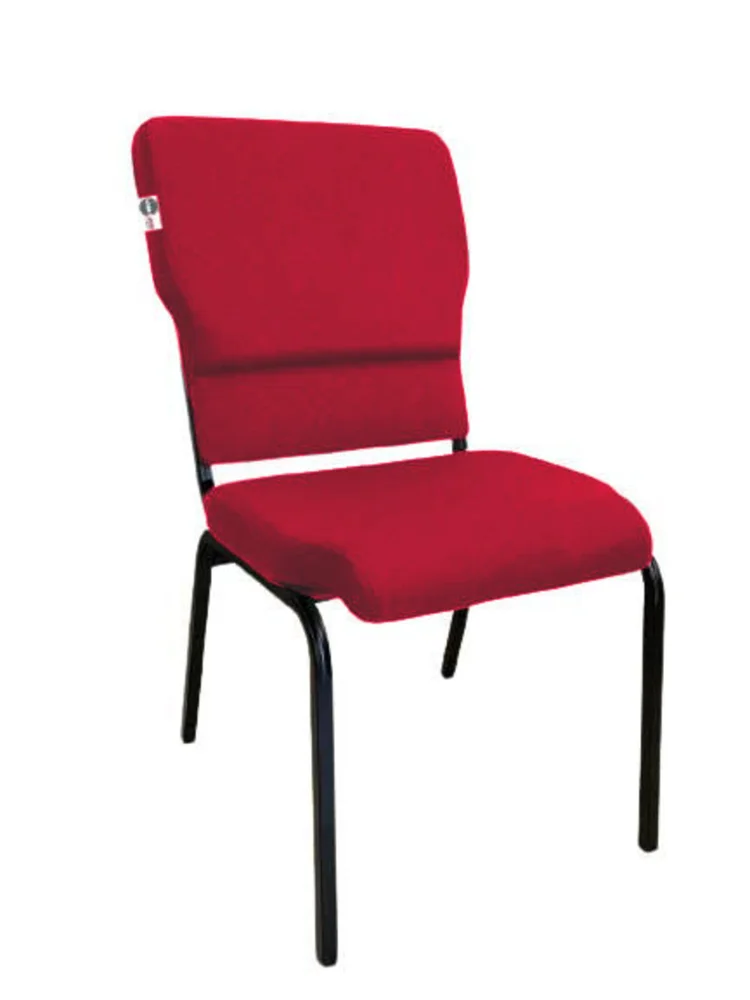 Imagem 2 de 5 do produto Cadeira Empilhável Para Igrejas Evangélicas Linha Church Rosa
