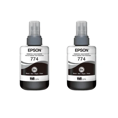 Refil De Tinta Epson 774 Preto 140ml   M105 M205 2 Und