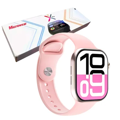 Relógio Smartwatch S10 Pro Serie 10 AmoLED Chatgpt 1gb Nfc Cor:rose