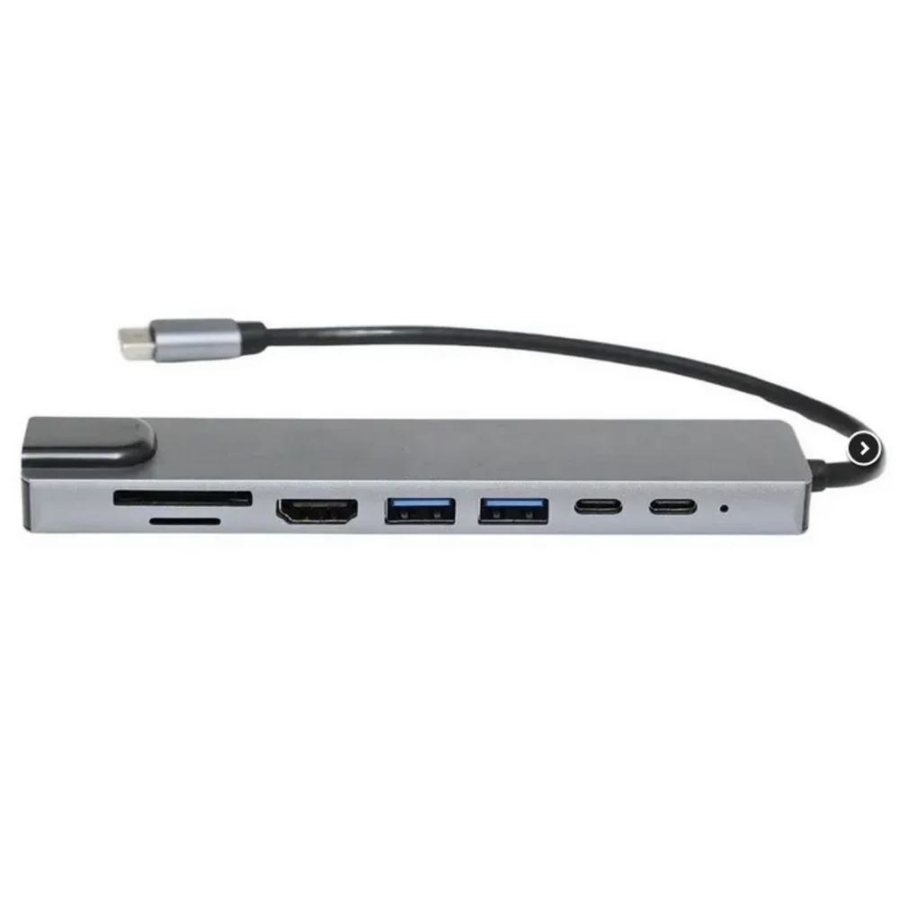 Imagem 2 de 3 do produto Hub Dock 8 Em 1 Usb-c Tomate HDMI 4k Rede Rj45 Tf Sd Pd Usb