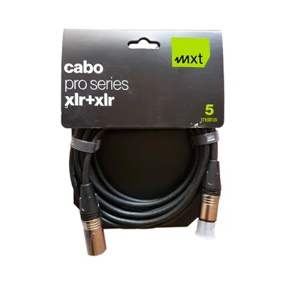 Cabo Mxt P/ Microfone Pro-series Xlr/xlr 5 Metros - Cb0455